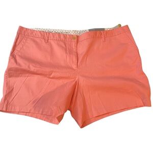 Talbots Shorts Womens Size 22WP Girlfriend Chino Pink 6” Inseam Casual Everyday
